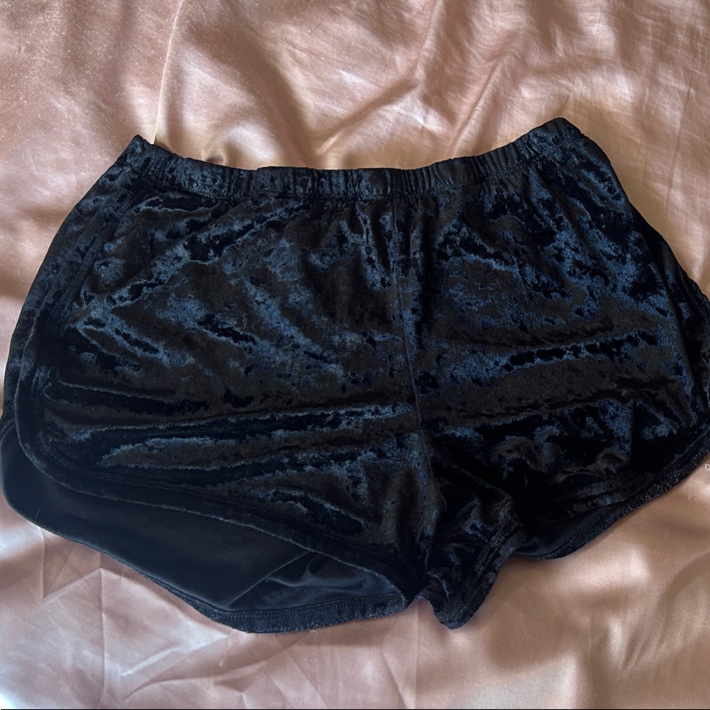 Black Velvet Lounge Shorts